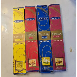 Sai Baba Satya 15 G Incense - Spicy, Sensual, Fantasy, Sweet, citrus 40 packs